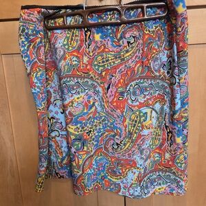 Jonathan Martin Multicolor Paisley Skirt